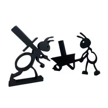 Yousheng 2 шт./набор Держатель для туалетной бумаги «Муравей» 3D-печать Свободностоящая тачка Держатель для туалетной бумаги «Муравей» Диспенсер для рулона бумажных полотенец Стеллаж для хранения 1 Set