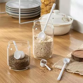 Yousheng 2 шт./набор мерных ложек, однотонные, нескользящие, пластиковые, эргономичные ручки, кофейные ложки для кухни B