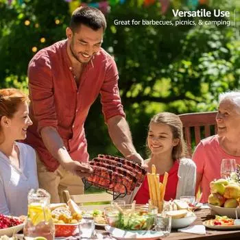 Yousheng 2 шт. нержавеющая сталь ребра стойка для гриля антипригарная подставка для барбекю держатель для копчения 4 ребер вертикальный прочный гриль аксессуар для равномерного приготовления пищи 2pcs