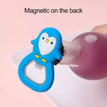 Yousheng 2 шт. открывалка для бутылок в виде мультяшного животного, креативная форма, открывашка для консервных банок с одним ключом, милый кот, магнит на холодильник, декор, аксессуары для вечеринок B