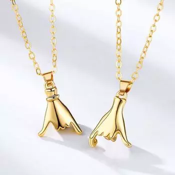 Yousheng 2 шт. парные ожерелья комплект Pinky Promise парные ожерелья лучшие друзья парные ожерелья подарок на День святого Валентина годовщины