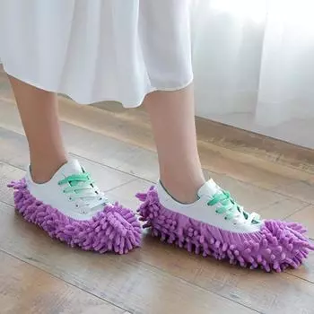 Yousheng 2 шт. швабра для пыли, тапочки, чехлы для обуви с высоким водопоглощением, многофункциональные моющиеся бахилы для чистки пола