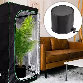 Yousheng 2 шт., вентиляционные крышки для палаток для выращивания растений, дизайн с мелкой сеткой, водонепроницаемые, пыленепроницаемые, легко чистятся, простая установка, вентиляционные крышки для воздуховодов M чёрный