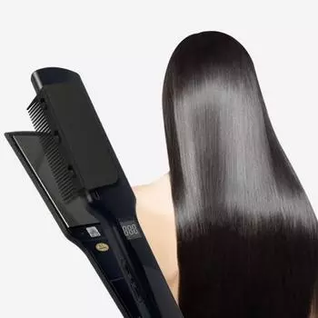 Yousheng 2 шт., выпрямитель для волос, расческа, утюг, аксессуары для выпрямления волос, профессиональная домашняя щетка для женщин и девочек, инструмент для укладки волос 2pcs фиолетовый