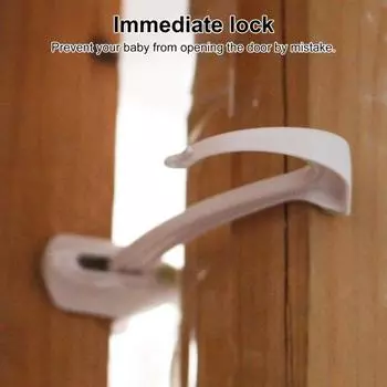 Yousheng 2 шт. защита от защемления дверного замка, защита от детей, защита от защемления пальцев для ручек, ручек белый