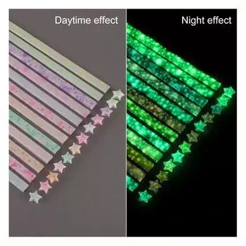 Yousheng 2 сумки бумажные полоски со звездами оригами светятся в темноте Lucky Star бумага для оригами DIY подарок для украшения дома A