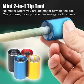 Yousheng 2-в-1 насадки для бильярдного кия, формирователь, легкий портативный, удобный в переноске, многофункциональный инструмент для ремонта бильярдного кия, инструмент для ремонта палки красный