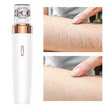 Yousheng 2-в-1 женская электробритва со светодиодной подсветкой IPX5 водонепроницаемая портативная бритва для лица, тела, зоны бикини, рук, ног, эпилятор с двумя головками, бритва-триммер белый