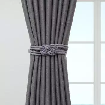 Yousheng 2 шт. Подхват для штор из хлопчатобумажной веревки, нержавеющая, без сверления, ручная работа, пряжка для штор для дома бежевый