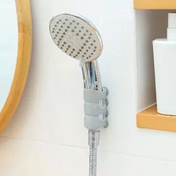 Yousheng 2Pcs держатели для душевых кронштейнов на присосках, регулируемые, простые в установке, универсальные, перемещаемые держатели для душевых лейок на присосках серый