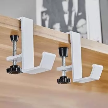 Yousheng 2Pcs держатели для каминных чулок крючки для гирлянд с противоскользящими накладками прочные несущие нагрузки легко устанавливаемые вешалки для чулок для камина чёрный