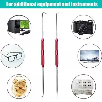 Yousheng 2Pcs Pick Decoder Precision Автомобильный Набор Крюков Нержавеющий Коррозионно-стойкий Автомобильный Набор Инструментов Для Сальников 2pcs