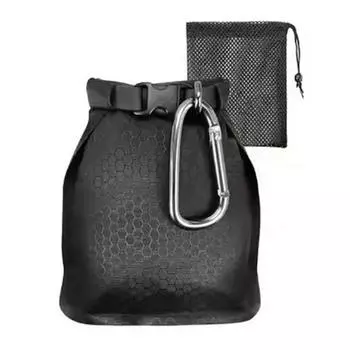 Yousheng 2Pcs Travel Soap Bags Roll-up Zipper Design Водонепроницаемый дорожный контейнер для мыла с защитой от протечек Быстросохнущий мешочек для мыла чёрный