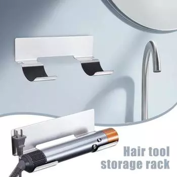 Yousheng 2шт настенный держатель для фена прочный несущий водонепроницаемый простой монтаж держатель для фена прозрачный органайзер для волос