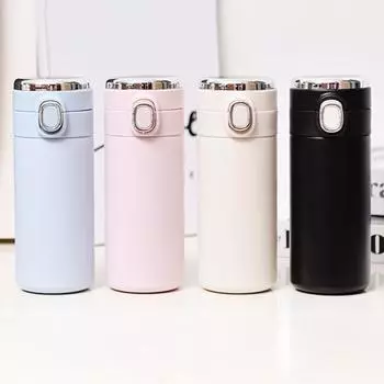 Yousheng 300 мл/400 мл термос герметичная бутылка для воды с двойными стенками из нержавеющей стали с вакуумной изоляцией для деловой поездки 300ML бежевый