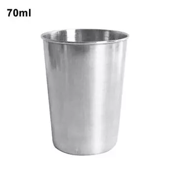 Yousheng 30/70/180/320 мл чашка из нержавеющей стали для питья кофе, пива, чая, кружка для воды для кемпинга 30ML серебряный