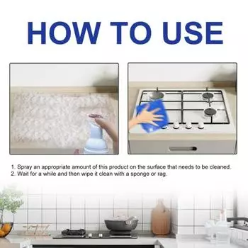 Yousheng 30 мл кухонное пенное чистящее средство с губкой, многофункциональная кухонная раковина, кухонная посуда, спрей для удаления жирных пятен, спрей, моющее средство 30ML