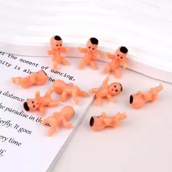 Yousheng 30 шт. Мини-фигурки для младенцев, многоразовые детские украшения, несъедобные украшения для торта на празднование рождения ребенка, вечеринку по случаю объявления пола ребенка, кексы, декор B