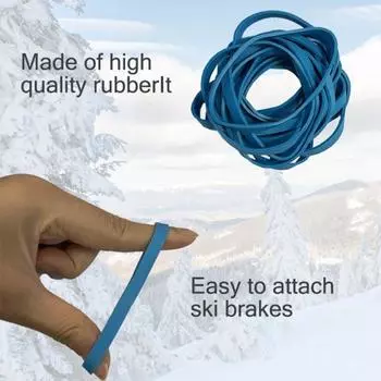 Yousheng 30 шт. резиновые фиксаторы тормозов для лыжных креплений, ремни для тормозов сноуборда для зимних видов спорта на открытом воздухе синий