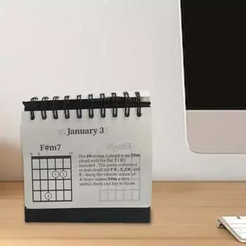Yousheng 365 дней гитарных аккордов Календарь Page-A-Day Аккорд Календарь Flip Desktop Ежедневник для гитаристов 1pc