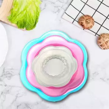 Yousheng 3/6 шт. Силиконовые эластичные крышки для хранения продуктов питания, многоразовые эластичные крышки для мисок, дизайн лепестков, пищевая силиконовая крышка для микроволновой печи 3pcs