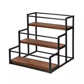 Yousheng 3-ярусная стойка для кофейных сиропов 12 бутылок держатель для сиропов сверхпрочный органайзер для бутылок с приправами и вином подставка для дисплея настольная полка для хранения кофейный бар кофейный