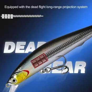 Yousheng 3 шт. 10 см/9,5 г приманка для ловли гольяна с тройным крючком в виде язычка искусственная приманка для дальнего заброса пресноводная соленая форель аксессуары для ловли окуня 3pcs