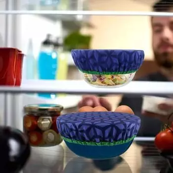 Yousheng 3 шт. чехлы для мисок из пищевого водонепроницаемого хлопка сохраняют еду свежей чехлы для мисок на открытом воздухе