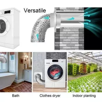 Yousheng 3 шт./комплект, комплект для подключения вентиляционного отверстия сушилки, вытяжной вентилятор, простая установка и снятие, комплект для настенного вентиляционного воздуховода, защелкивающийся соединитель, настенная пластина-адаптер A