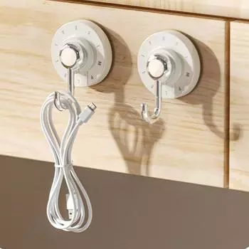 Yousheng 3 шт. крючки с присоской, прочные, качающиеся магнитные крючки, прочные, выдерживающие нагрузку, простые в установке, настенные крючки для кухни и ванной комнаты 3pcs