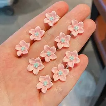 Yousheng 3 шт. милые детские плетеные заколки для волос в форме цветка, противоскользящие мини-заколки для волос, головные уборы, аксессуары для волос жёлтый