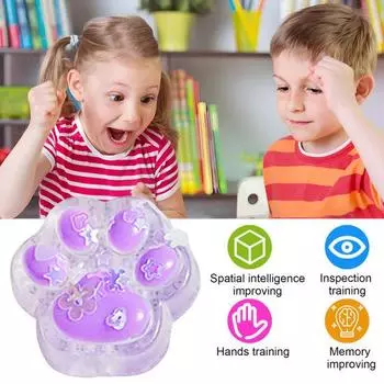 Yousheng 3 шт. Мини-игрушка для снятия стресса, кошачья лапка, сенсорная игрушка для детей и взрослых, мягкий мячик TPR, успокаивающая игрушка-коготь для животных 3pcs