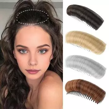 Yousheng 3 шт. невидимая накладка для волос натуральная основа для волос зажим для укладки волос вставка инструмент для объема DIY увеличение волос аксессуар чёрный