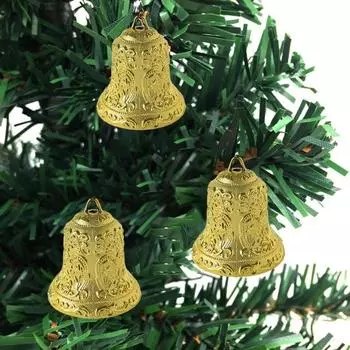 Yousheng 3 шт. рождественские колокольчики винтажные деревенские колокольчики декоративные пластиковые олени подвесные колокольчики для украшения венка S