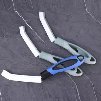 Yousheng 3 шт., щетка для очистки швов с подвесным отверстием, глубокая плитка, универсальный инструмент для очистки щелей, эргономичная ручка, щетка для оконных пазов 3pcs синий