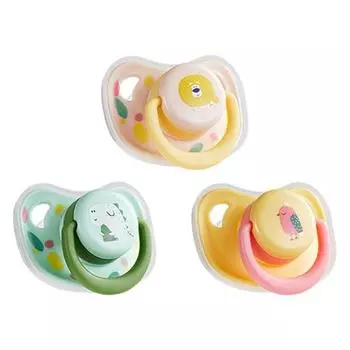 Yousheng 3 шт. силиконовая соска для собак, жевательная игрушка-пустышка для собак, мультяшный щенок, котенок, успокаивающий утешитель для маленьких собак и кошек 3 Pcs