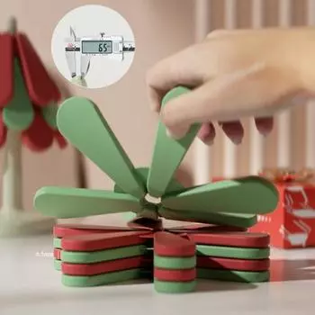 Yousheng 3 шт. силиконовые подставки под елку, термостойкий изоляционный коврик для дома, кухни, креативный дизайн, подставка для хранения, чашка, миска, коврик для горшка Square