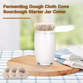 Yousheng 3 шт., тканевые чехлы для банок для закваски, пищевой класс, не содержат BPA, неотбеленные многоразовые тканевые чехлы, кухонные аксессуары бежевый