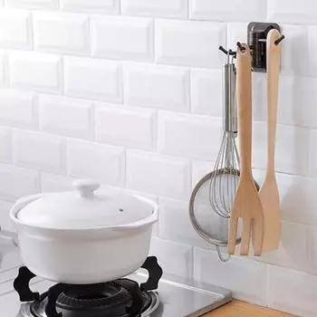 Yousheng 3 шт. вращающиеся настенные крючки прочные несущие простые в установке крючки для полотенец в ванной комнате