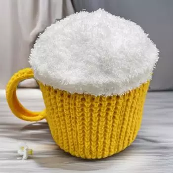 Yousheng 3D Beer Hat Зимняя унисекс вязаная шапка толстая сохраняющая тепло чашка праздничный костюм Октоберфест фото реквизит эластичный противоскользящий головной убор вино красного