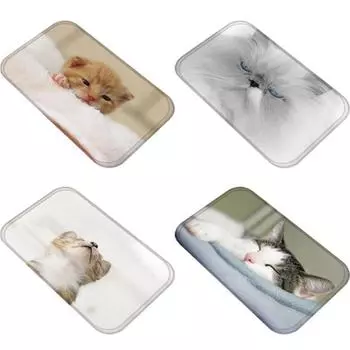 Yousheng 3D Cat противоскользящий коврик для двери ковер ванная комната гостиная напольный коврик домашний декор