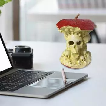 Yousheng 3D фруктовый череп модель смоляной светящийся фруктовый череп орнамент готический скелет статуя ужасный череп фигурка для гостиной спальни настольный декор