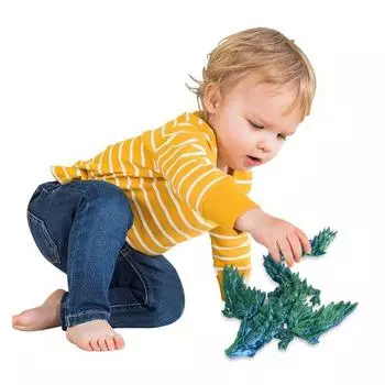 Yousheng 3D печатная фигурка летающего дракона подвижные суставы китайская фигурка дракона шарнирная модель крылатого дракона игрушка-фиджет настольное украшение орнамент A