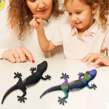 Yousheng 3D печатная фигурка ящерицы подвижные суставы фигурка геккона шарнирная модель животного игрушка домашний офис книжная полка настольное украшение орнамент