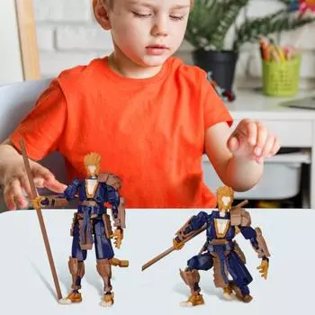 Yousheng 3D печатная фигурка Укуна подвижные суставы модель короля обезьян снятие стресса шарнирный манекен настольное украшение орнамент серый