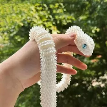 Yousheng 3D печатная фигурка змеи подвижные суставы фигурка змеи шарнирная модель животного игрушка домашний офис книжная полка настольное украшение орнамент 30cm