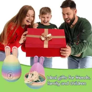 Yousheng 3D печатный дракон, яйцо с ушками кролика и мини-драконом внутри, коллекционный шарнирный дракон, игрушка-фиджет, подарок для взрослых и подростков A