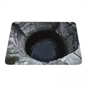 Yousheng 3D Визуальный обман Коврик для двери Оптическая иллюзия Нескользящий коврик для пола Впитывающий Бесконечная бездна Машинная стирка Коврик для ванной комнаты Спальни Кемпинга S A