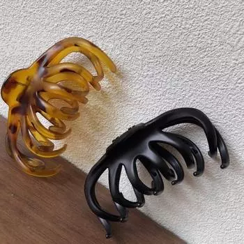 Yousheng 3Pcs Hair Claw Large Octopus Shape Hair Clip Sustainable Recycled Plastic Back Head Hair Claw Hair Accessories