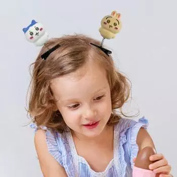 Yousheng 3Pcs/Set Girl Hairpin Cartoon Shape Spring Design Hair Clips Easy to Decorate Handmade Hair Accessories 3pcs A